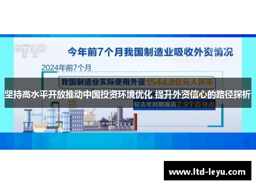 坚持高水平开放推动中国投资环境优化 提升外资信心的路径探析